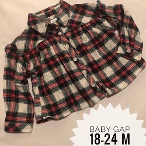 Baby Gap Christmas flannel